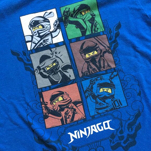 Lego Ninjago Boys T-Shirt Blue 7T - Picture 2 of 3